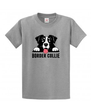 Border Collie Dog Classic Unisex Kids and Adults T-Shirt For Dog Lovers
